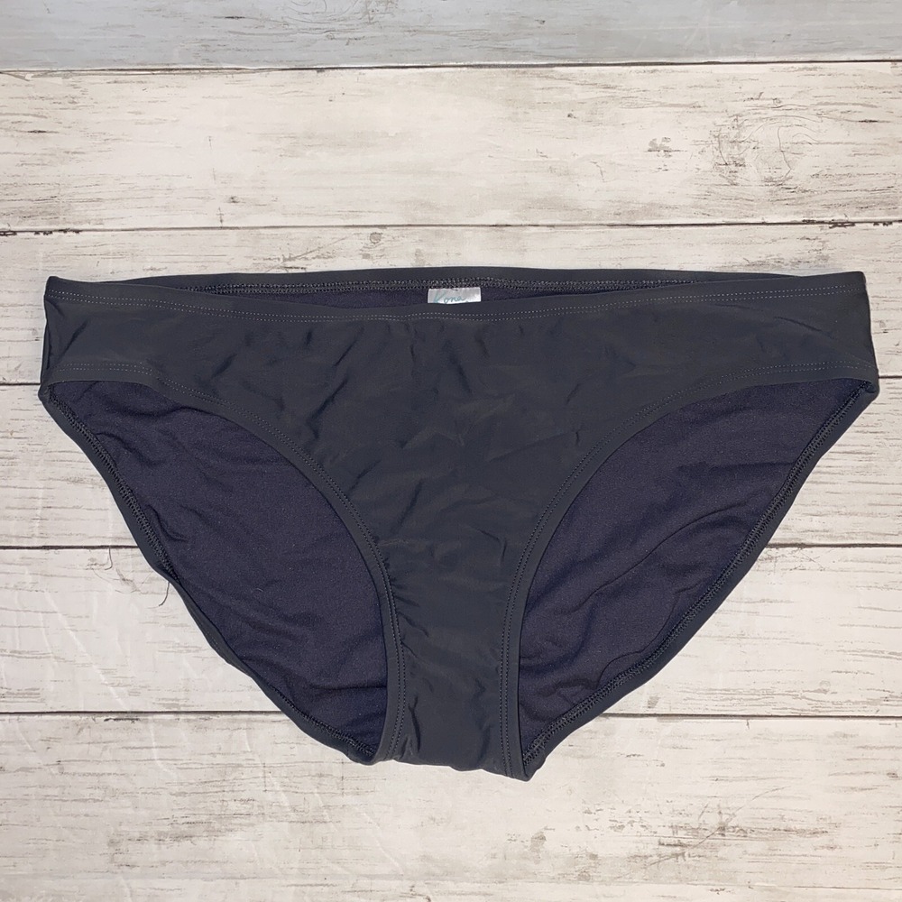 Kona Sol Bikini Bottom Womens XL Gray Hipster Swim Target High Coverage Sz XL